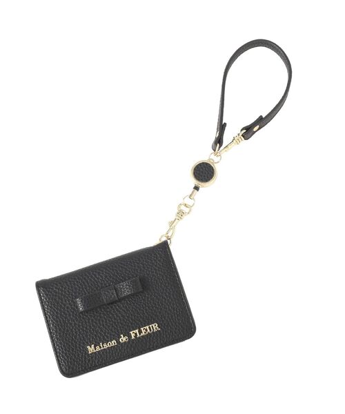 Maison de FLEUR（メゾンドフルール）の「二つ折りリールパスケース（パスケース・レディース・ライトピンク/ブラック/ラベンダー・FREE）」の15枚目の写真