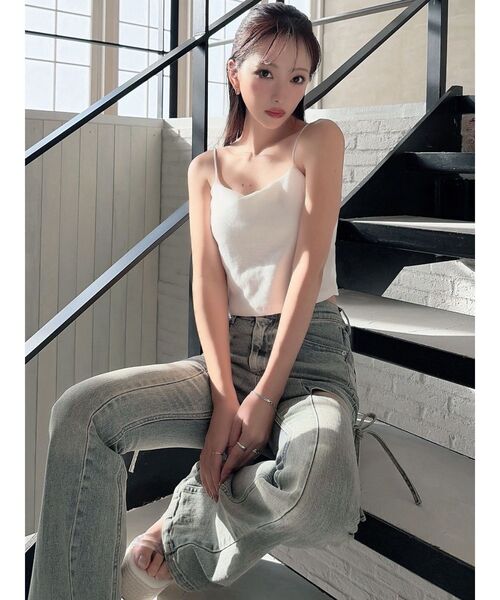 RESEXXY（リゼクシー）の「インナーキャミ（キャミソール・レディース・ブラック/オレンジ/ホワイト・FREE）」の4枚目の写真