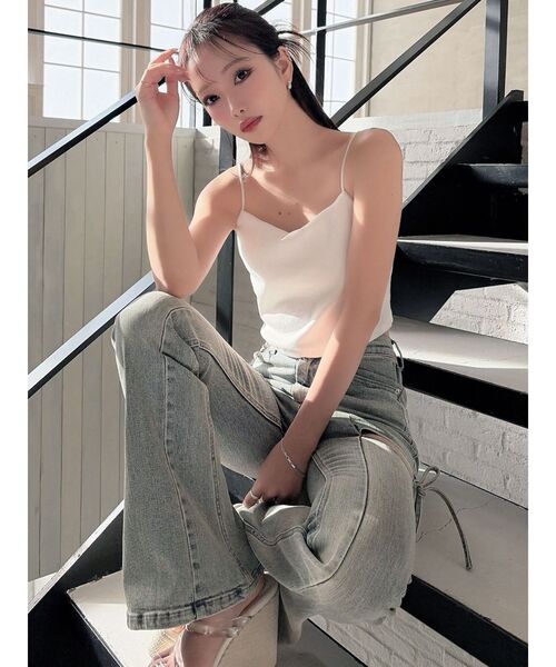 RESEXXY（リゼクシー）の「インナーキャミ（キャミソール・レディース・ブラック/オレンジ/ホワイト・FREE）」の6枚目の写真