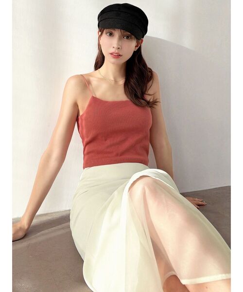 RESEXXY（リゼクシー）の「インナーキャミ（キャミソール・レディース・ブラック/オレンジ/ホワイト・FREE）」の12枚目の写真