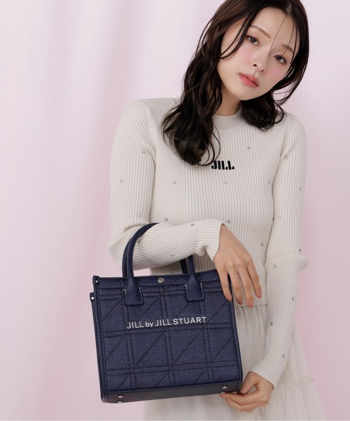JILL by JILL STUART(ジルバイジルスチュアート)の「ステッチパイピングトート小(トートバッグ・レディース・ピンク/ホワイト/ネイビー・FREE)」の11枚目の写真