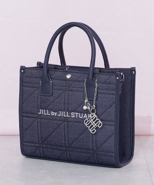 JILL by JILL STUART(ジルバイジルスチュアート)の「ステッチパイピングトート小(トートバッグ・レディース・ピンク/ホワイト/ネイビー・FREE)」の6枚目の写真