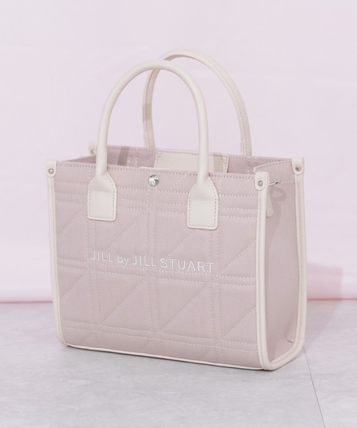JILL by JILL STUART(ジルバイジルスチュアート)の「ステッチパイピングトート小(トートバッグ・レディース・ピンク/ホワイト/ネイビー・FREE)」の7枚目の写真