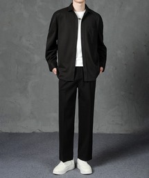 Cloudstyle（クラウドスタイル）の「【Cloudstyle】セットアップ 2点セット オープンカラーシャツ&ワイドイージーパンツ（セットアップ）」