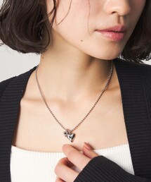 CITEN | <CITEN>ダブルハートボールチェーンネックレス(ネックレス)