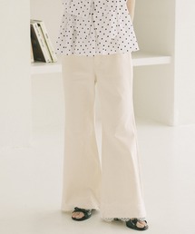 Heather | レースフレアデニムパンツ　654882(デニムパンツ)