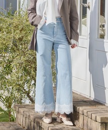 Heather（ヘザー）の「レースフレアデニムパンツ　654882（デニムパンツ）」