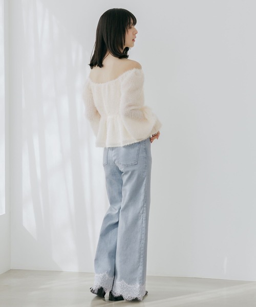 Heather(ヘザー)の「レースフレアデニムパンツ 654882(デニムパンツ・レディース・グレー/ワンウォッシュ/ライトブルー・S/M)」の16枚目の写真