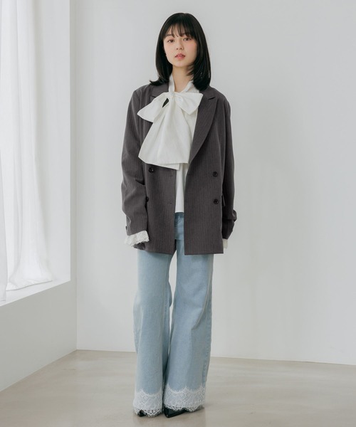 Heather(ヘザー)の「レースフレアデニムパンツ 654882(デニムパンツ・レディース・グレー/ワンウォッシュ/ライトブルー・S/M)」の17枚目の写真