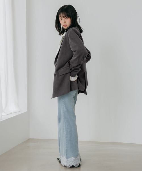 Heather(ヘザー)の「レースフレアデニムパンツ 654882(デニムパンツ・レディース・グレー/ワンウォッシュ/ライトブルー・S/M)」の18枚目の写真