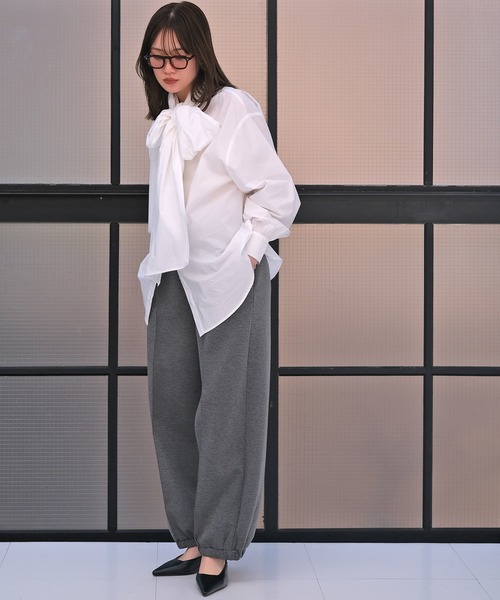 AKTE（アクテ）の「ダブルジャージースウェットパンツ（スウェットパンツ・レディース・チャコールグレー/ブラック・1/2/2T）」の18枚目の写真