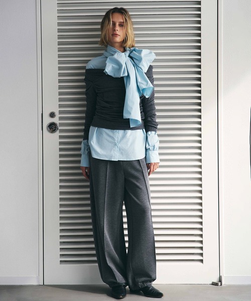 AKTE（アクテ）の「ダブルジャージースウェットパンツ（スウェットパンツ・レディース・チャコールグレー/ブラック・1/2/2T）」の20枚目の写真