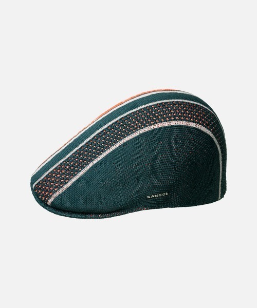 KANGOL（カンゴール）の「KANGOL TROPIC GAME STRIPE 507 / カンゴール（ハンチング/ベレー帽・レディース・ブラック/ライトグリーン/グリーン・LARGE/X-LARGE）」の2枚目の写真