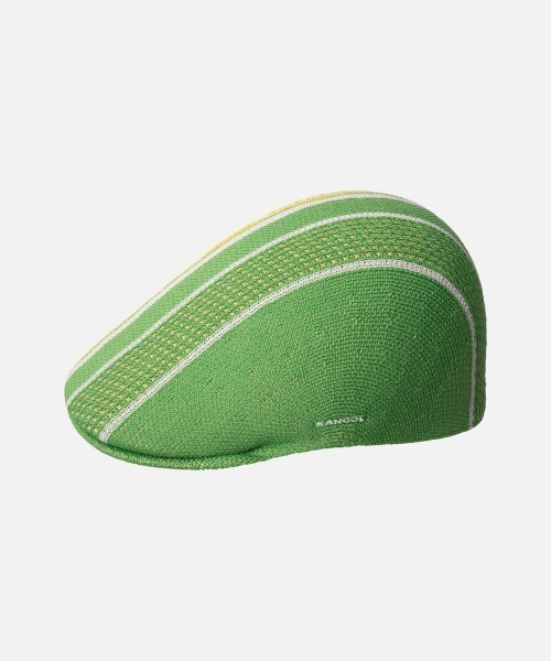 KANGOL（カンゴール）の「KANGOL TROPIC GAME STRIPE 507 / カンゴール（ハンチング/ベレー帽・レディース・ブラック/ライトグリーン/グリーン・LARGE/X-LARGE）」の3枚目の写真