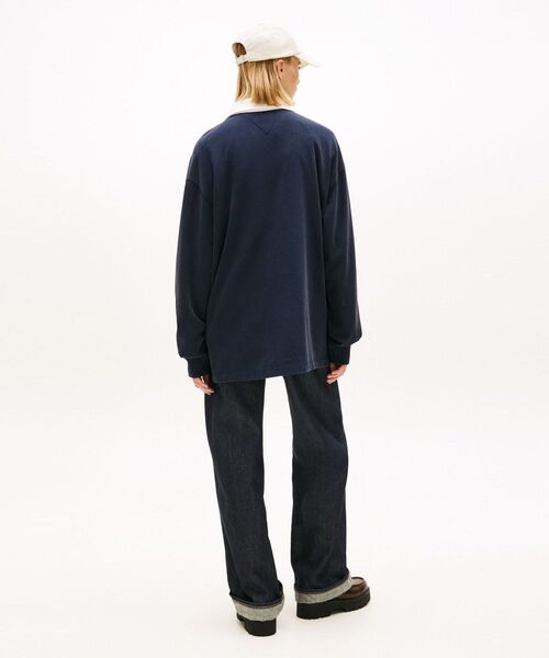 tommy jeans(トミー ジーンズ)の「オーバーサイズバーシティラグビーシャツ(スウェット・レディース・マルチ・MEDIUM/X-SMALL/SMALL)」の4枚目の写真