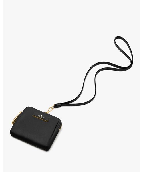 kate spade new york(ケイトスペード ニューヨーク)の「カーター カードケース ランヤード(財布・レディース・ブラック・ONESIZE)」の4枚目の写真