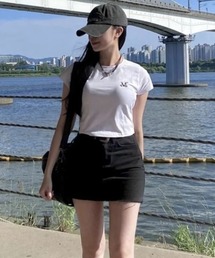 ◇MUCENT◇ブランド直輸入正規品/着丈が選べる/MUCENT SMALL LOGO T スモールロゴ半袖Tシャツ男女共用