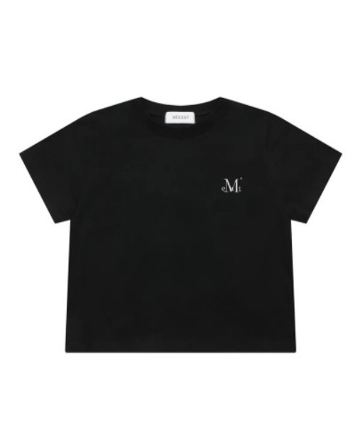 MUCENT(ムセント)の「◇MUCENT◇ブランド直輸入正規品/着丈が選べる/MUCENT SMALL LOGO T スモールロゴ半袖Tシャツ男女共用(Tシャツ/カットソー・レディース・ホワイト/ブラック・S/L/M)」の7枚目の写真