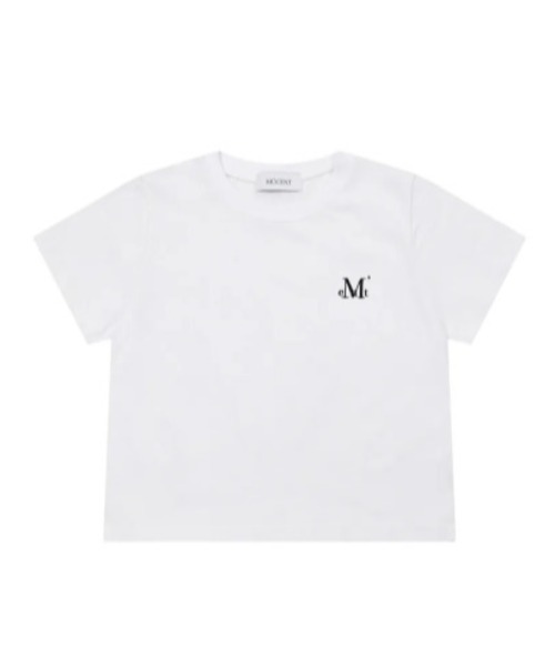 MUCENT(ムセント)の「◇MUCENT◇ブランド直輸入正規品/着丈が選べる/MUCENT SMALL LOGO T スモールロゴ半袖Tシャツ男女共用(Tシャツ/カットソー・レディース・ホワイト/ブラック・S/L/M)」の4枚目の写真