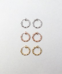 ieLS（イエルズ）の「金属アレルギー対応「ieLS」ステンレス　ツイストフープイヤリング S（イヤリング）」