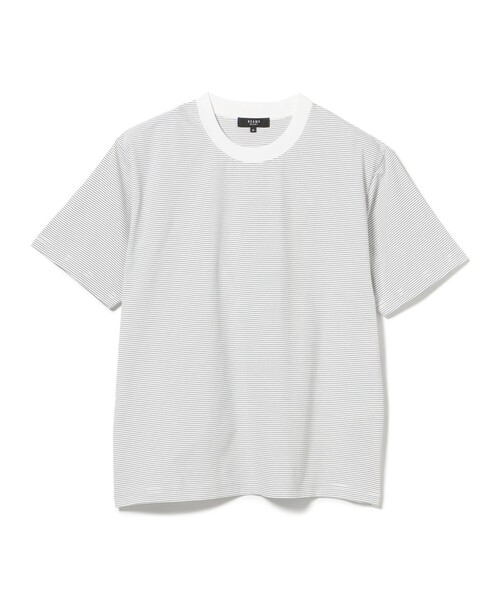 BEAMS HEART(ビームスハート)の「綿ライクポリ ボーダー Tシャツ(吸水速乾)(Tシャツ/カットソー・メンズ・ホワイト/ブラック・XL/L/M/S)」の5枚目の写真