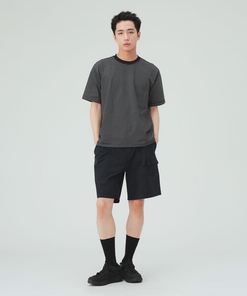BEAMS HEART(ビームスハート)の「綿ライクポリ ボーダー Tシャツ(吸水速乾)(Tシャツ/カットソー・メンズ・ホワイト/ブラック・XL/L/M/S)」の11枚目の写真