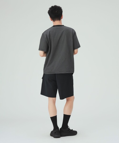 BEAMS HEART(ビームスハート)の「綿ライクポリ ボーダー Tシャツ(吸水速乾)(Tシャツ/カットソー・メンズ・ホワイト/ブラック・XL/L/M/S)」の12枚目の写真