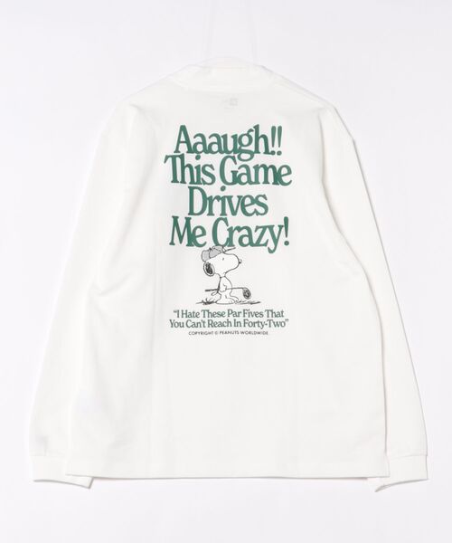 NEW ERA(ニューエラ)の「NEW ERA/ニューエラ GF LS MID NEC PEANUTS WHI シャツ 14682719(シャツ/ブラウス・メンズ・ホワイト・M/L/XL/XXL)」の2枚目の写真