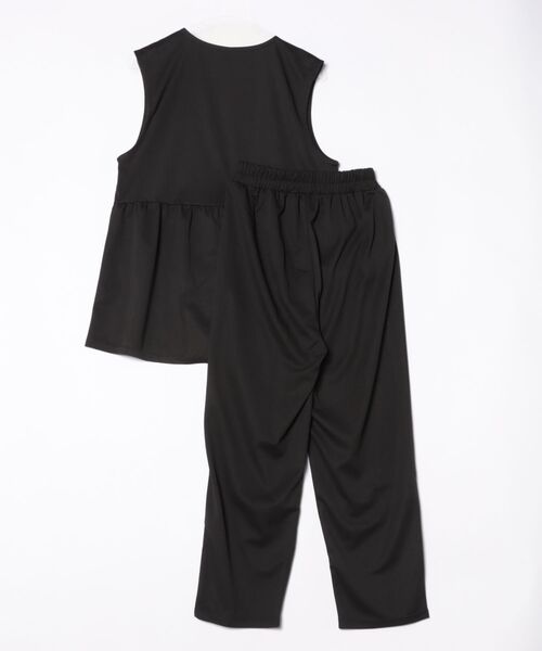 CECIL McBEE（セシルマクビー）の「カットツイルベストｘパンツ　セットアップ（ワンピース・レディース・ブラック/モカ・MEDIUM/LARGE）」の3枚目の写真