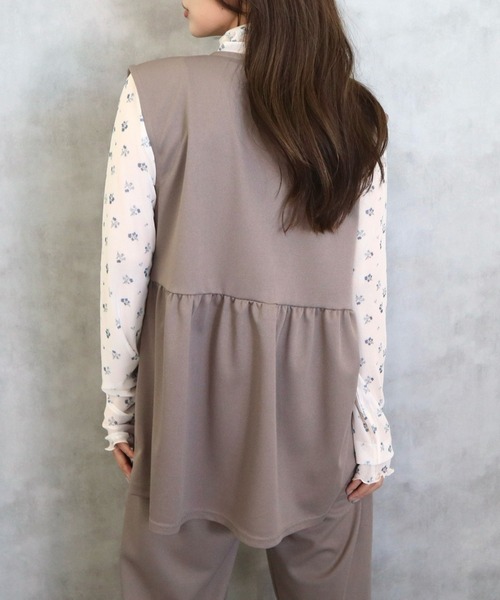 CECIL McBEE(セシルマクビー)の「カットツイルベストxパンツ セットアップ(ワンピース・レディース・ブラック/モカ・MEDIUM/LARGE)」の17枚目の写真
