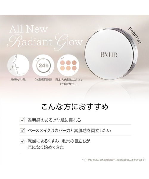 ByUR（バイユア）の「セラムフィット フルカバー グロークッション V2（リフィル）（ファンデーション・レディース・P23 ピンクサンド（リフィル）/P17 ピンクフェア（リフィル）/P21 ピンクベージュ（リフィル）/N23 ナチュラルサンド（リフィル）/N21 ナチュラルベージュ（リフィル）/N17 ナチュラルフェア （リフィル）・FREE）」の10枚目の写真