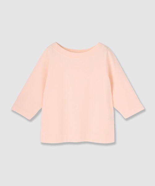 ANAYI（アナイ）の「スリーブ釦ボートネックプルオーバー（ニット/セーター・レディース・ブラック/ホワイト/ピンク/ブルー・38）」の4枚目の写真