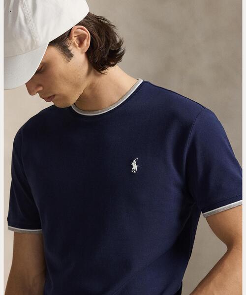 POLO RALPH LAUREN（ポロ ラルフ ローレン）の「クラシック フィット ストレッチ メッシュ Tシャツ（Tシャツ/カットソー・メンズ・ネイビー系1・S/L/M）」の4枚目の写真