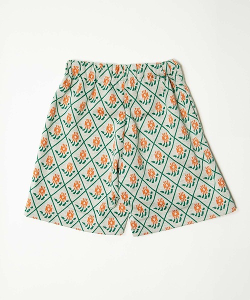 MAKE YOUR DAY（メイクユアデイ）の「ジャガード総柄5分丈パンツ■150.160cm（その他パンツ・キッズ・ターコイズブルー/オレンジ/ベージュ・150/160）」の6枚目の写真