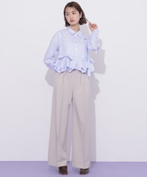 JILL by JILL STUART | チェーンベルトタックワイドパンツ(その他パンツ)