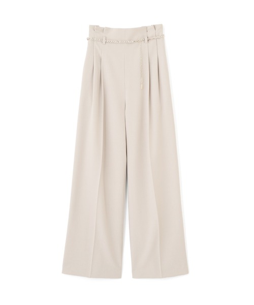 JILL by JILL STUART（ジルバイジルスチュアート）の「チェーンベルトタックワイドパンツ（その他パンツ・レディース・ピンク/ブルー/グレー/ベージュ・SMALL/MEDIUM）」の7枚目の写真