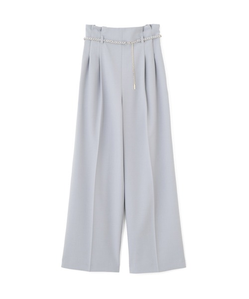 JILL by JILL STUART（ジルバイジルスチュアート）の「チェーンベルトタックワイドパンツ（その他パンツ・レディース・ピンク/ブルー/グレー/ベージュ・SMALL/MEDIUM）」の11枚目の写真