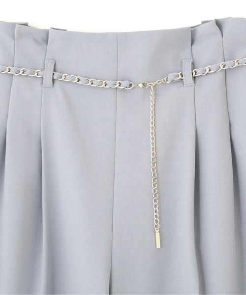 JILL by JILL STUART（ジルバイジルスチュアート）の「チェーンベルトタックワイドパンツ（その他パンツ・レディース・ピンク/ブルー/グレー/ベージュ・SMALL/MEDIUM）」の13枚目の写真