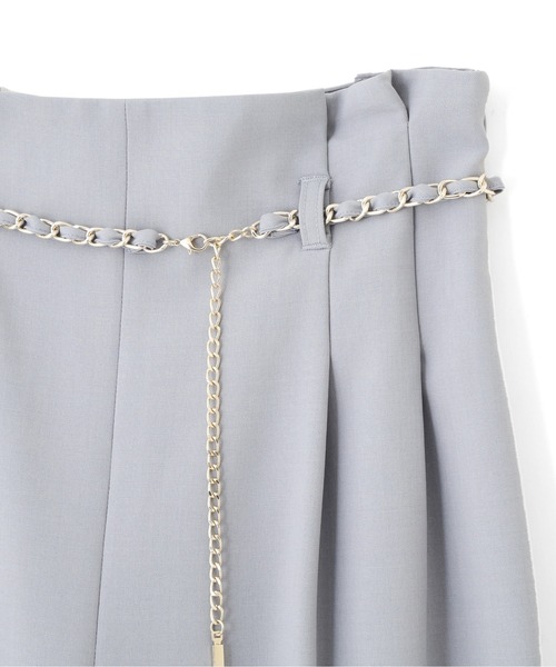 JILL by JILL STUART（ジルバイジルスチュアート）の「チェーンベルトタックワイドパンツ（その他パンツ・レディース・ピンク/ブルー/グレー/ベージュ・SMALL/MEDIUM）」の14枚目の写真