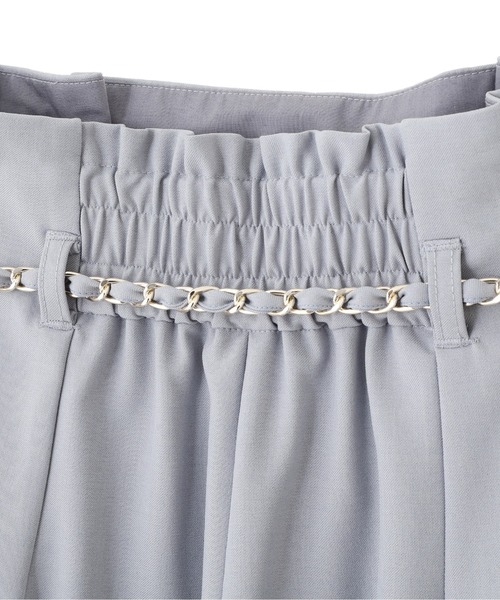 JILL by JILL STUART（ジルバイジルスチュアート）の「チェーンベルトタックワイドパンツ（その他パンツ・レディース・ピンク/ブルー/グレー/ベージュ・SMALL/MEDIUM）」の16枚目の写真