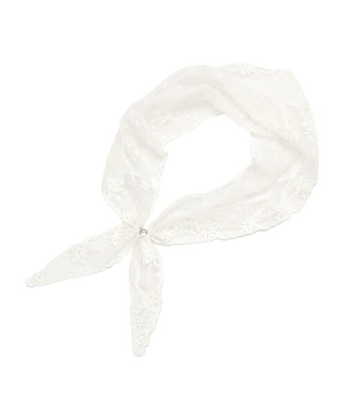 SHOO・LA・RUE（シューラルー）の「マグネット付きレースストール（ストール/ショール・レディース・ブラック/アイボリー・00）」の6枚目の写真