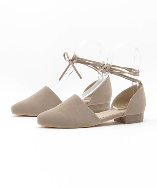 Khaju（カージュ）の「Khaju: アンクルレースアップパンプス□（パンプス・レディース・グレイッシュベージュ/ブラック/レンガ・36/37/38）」の10枚目の写真