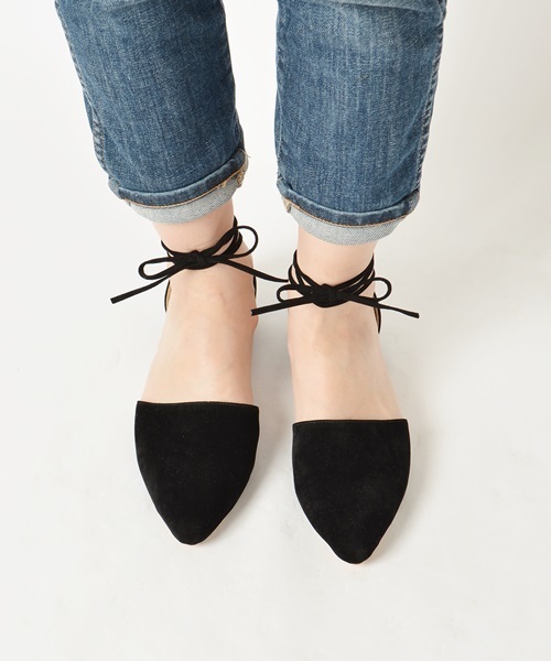 Khaju（カージュ）の「Khaju: アンクルレースアップパンプス□（パンプス・レディース・グレイッシュベージュ/ブラック/レンガ・36/37/38）」の6枚目の写真