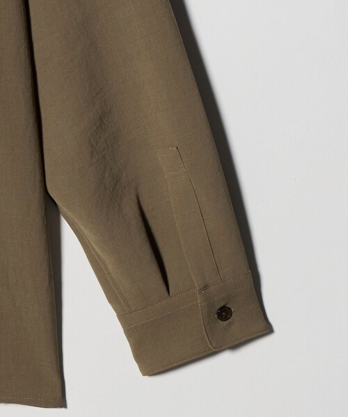 green label relaxing（グリーンレーベルリラクシング）の「ワッシャー ポプリン ボックス シャツ（シャツ/ブラウス・メンズ・ベージュ/ダークグレー/ロイヤルブルー・S/M/L/XL）」の10枚目の写真