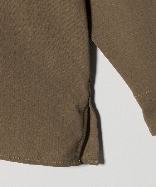 green label relaxing（グリーンレーベルリラクシング）の「ワッシャー ポプリン ボックス シャツ（シャツ/ブラウス・メンズ・ベージュ/ダークグレー/ロイヤルブルー・S/M/L/XL）」の11枚目の写真