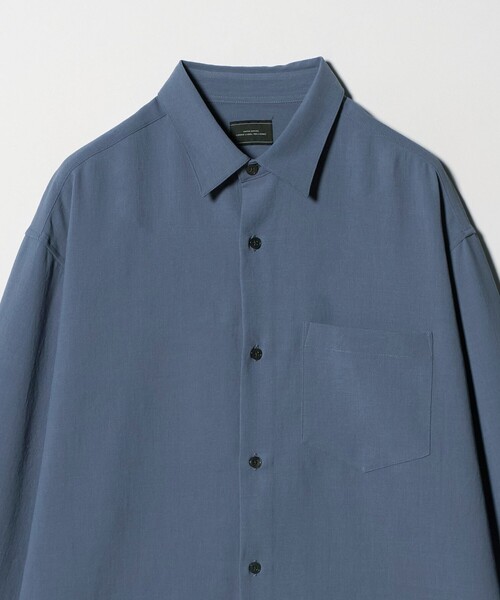 green label relaxing（グリーンレーベルリラクシング）の「ワッシャー ポプリン ボックス シャツ（シャツ/ブラウス・メンズ・ベージュ/ダークグレー/ロイヤルブルー・S/M/L/XL）」の16枚目の写真