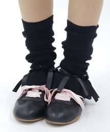 axes femme POETIQUE（アクシーズファムポエティック）の「リボン付リブレッグウォーマー（その他雑貨）」