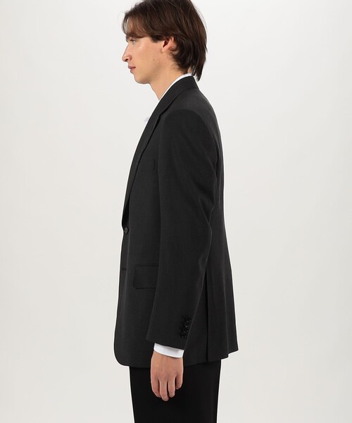 ウールシルクリネン シングルブレステッド2Bジャケット ROGNA