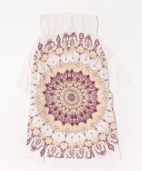 チャイハネ（チャイハネ）の「【チャイハネ】レレリア変形スカート（スカート・レディース・ブルー/ブラック/ホワイト・FREE）」の5枚目の写真