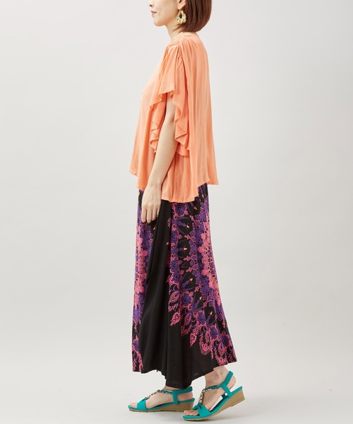 チャイハネ（チャイハネ）の「【チャイハネ】レレリア変形スカート（スカート・レディース・ブルー/ブラック/ホワイト・FREE）」の21枚目の写真